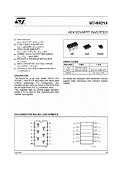 DataSheet M74HC14 pdf